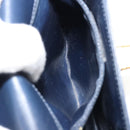 Christian Dior Shoulder Bag Leather 2way Blue Gold Auth 185936A-23