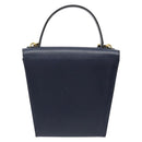 Christian Dior Shoulder Bag Leather 2way Blue Gold Auth 185936A-2