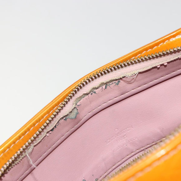 LOUIS VUITTON Monogram Vernis Houston Bag Marshmallow Pink M91302 LV Auth 185937