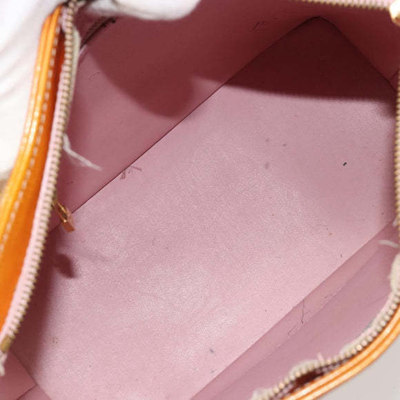 LOUIS VUITTON Monogram Vernis Houston Bag Marshmallow Pink M91302 LV Auth 185937