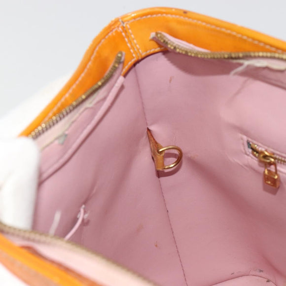LOUIS VUITTON Monogram Vernis Houston Bag Marshmallow Pink M91302 LV Auth 185937