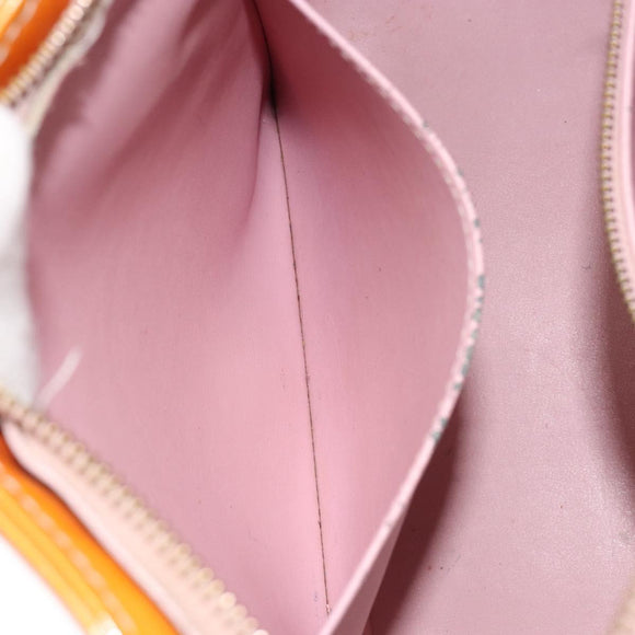 LOUIS VUITTON Monogram Vernis Houston Bag Marshmallow Pink M91302 LV Auth 185937