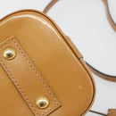 LOUIS VUITTON Monogram Vernis Alma BB Bag 2way Beige Poodle M91752 Auth 185938-6