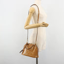 LOUIS VUITTON Monogram Vernis Alma BB Bag 2way Beige Poodle M91752 Auth 185938-26