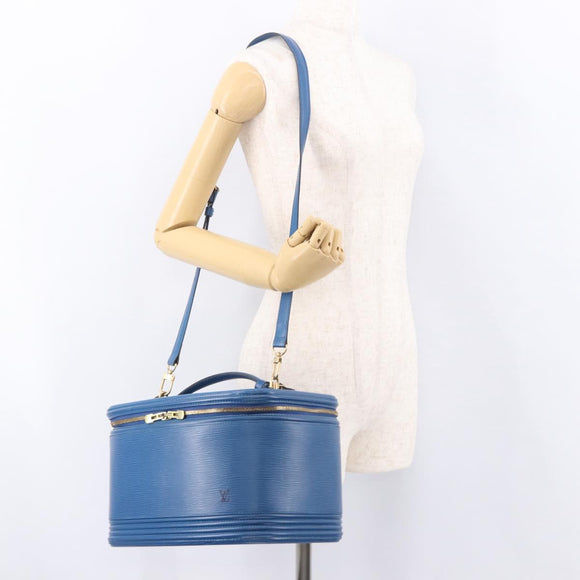 LOUIS VUITTON Epi Nice Hand Bag 2way Toledo Blue M48015 LV Auth 185939SV