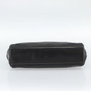 PRADA Hand Bag Leather Black Silver Auth 185946SAV-5