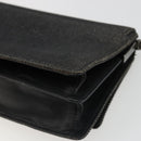 GUCCI Accessory Pouch Denim Black Silver 01235 Auth 185948A-15