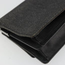 GUCCI Accessory Pouch Denim Black Silver 01235 Auth 185948A-16