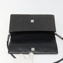 GUCCI Accessory Pouch Denim Black Silver 01235 Auth 185948A-19