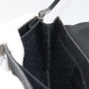 GUCCI Accessory Pouch Denim Black Silver 01235 Auth 185948A-22