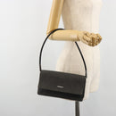 GUCCI Accessory Pouch Denim Black Silver 01235 Auth 185948A-25