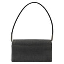 GUCCI Accessory Pouch Denim Black Silver 01235 Auth 185948A-2