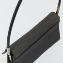 GUCCI Accessory Pouch Denim Black Silver 01235 Auth 185948A-6