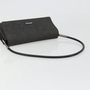 GUCCI Accessory Pouch Denim Black Silver 01235 Auth 185948A-7
