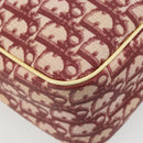 Christian Dior Trotter Canvas Shoulder Bag PVC Red Silver Auth 185951-18