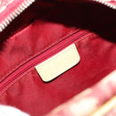 Christian Dior Trotter Canvas Shoulder Bag PVC Red Silver Auth 185951-20
