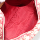 Christian Dior Trotter Canvas Shoulder Bag PVC Red Silver Auth 185951-11