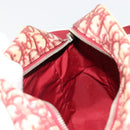 Christian Dior Trotter Canvas Shoulder Bag PVC Red Silver Auth 185951-21