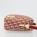 Christian Dior Trotter Canvas Shoulder Bag PVC Red Silver Auth 185951-3