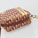 Christian Dior Trotter Canvas Shoulder Bag PVC Red Silver Auth 185951-6