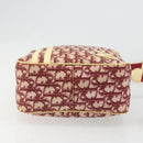 Christian Dior Trotter Canvas Shoulder Bag PVC Red Silver Auth 185951-5