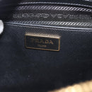 PRADA Hand Bag Saffiano leather 2way Black Gold Auth 185952SAM-22