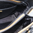 PRADA Hand Bag Saffiano leather 2way Black Gold Auth 185952SAM-23