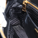 PRADA Hand Bag Saffiano leather 2way Black Gold Auth 185952SAM-24