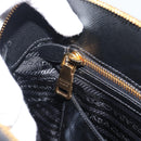 PRADA Hand Bag Saffiano leather 2way Black Gold Auth 185952SAM-26