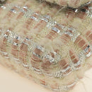 CHANEL Chain Matelasse 23 Shoulder Bag tweed Pink Silver CC Auth 185953SAM-16