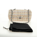 CHANEL Chain Matelasse 23 Shoulder Bag tweed Pink Silver CC Auth 185953SAM-12