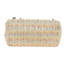 CHANEL Chain Matelasse 23 Shoulder Bag tweed Pink Silver CC Auth 185953SAM-2