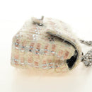 CHANEL Chain Matelasse 23 Shoulder Bag tweed Pink Silver CC Auth 185953SAM-4