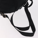 PRADA Backpack Nylon Black Silver Auth 185957-9