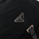 PRADA Backpack Nylon Black Silver Auth 185957-21