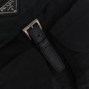 PRADA Backpack Nylon Black Silver Auth 185957-22
