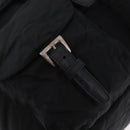 PRADA Backpack Nylon Black Silver Auth 185957-23