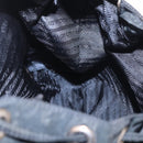 PRADA Backpack Nylon Black Silver Auth 185957-27
