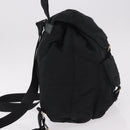 PRADA Backpack Nylon Black Silver Auth 185957-4
