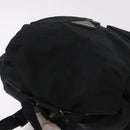 PRADA Backpack Nylon Black Silver Auth 185957-6