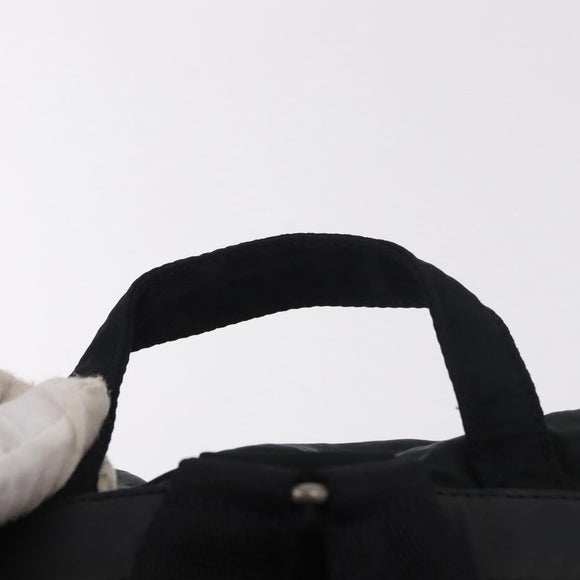PRADA Backpack Nylon Black Silver Auth 185957