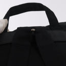 PRADA Backpack Nylon Black Silver Auth 185957-8