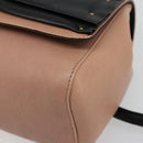 Chloe Chain June Shoulder Bag Leather Pink Gold Auth 185958A-11