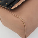 Chloe Chain June Shoulder Bag Leather Pink Gold Auth 185958A-12
