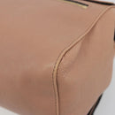 Chloe Chain June Shoulder Bag Leather Pink Gold Auth 185958A-13