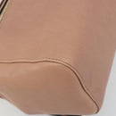Chloe Chain June Shoulder Bag Leather Pink Gold Auth 185958A-14