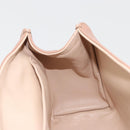 Chloe Chain June Shoulder Bag Leather Pink Gold Auth 185958A-20