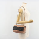 Chloe Chain June Shoulder Bag Leather Pink Gold Auth 185958A-23