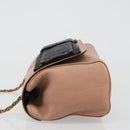 Chloe Chain June Shoulder Bag Leather Pink Gold Auth 185958A-5