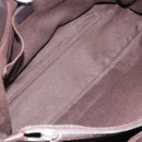 CELINE Boogie Bag Hand Bag Leather Dark Brown Auth 185959-11